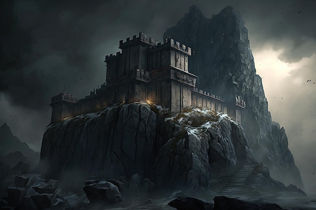 Dark and foreboding fortress built to withstand any siege