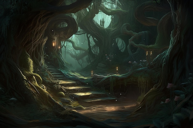 The dark forest of the forest