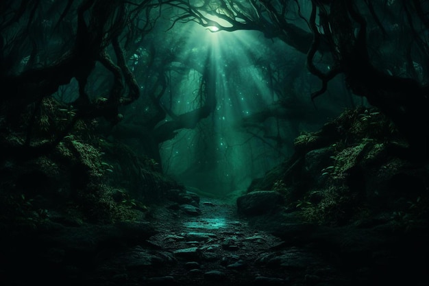 A dark forest full of magic