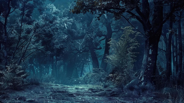 Dark Forest Landscape