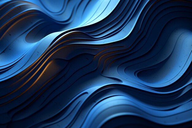 Dark futuristic wavy background