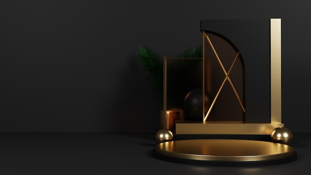 DARK GOLD LUXURY PODIUM