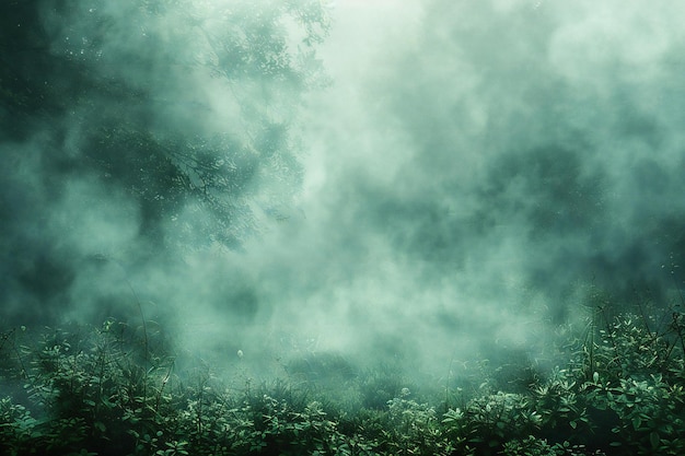 Photo dark green background blurry foggy high quality