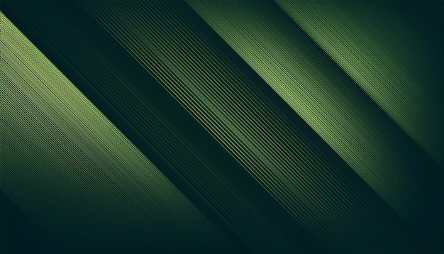 Photo dark green background with diagonal abstract stripes dynamic and elegant design for a modern look