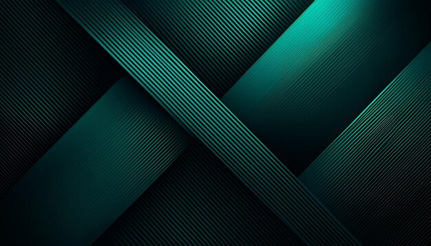 Photo dark green background with diagonal abstract stripes dynamic and elegant design for a modern look