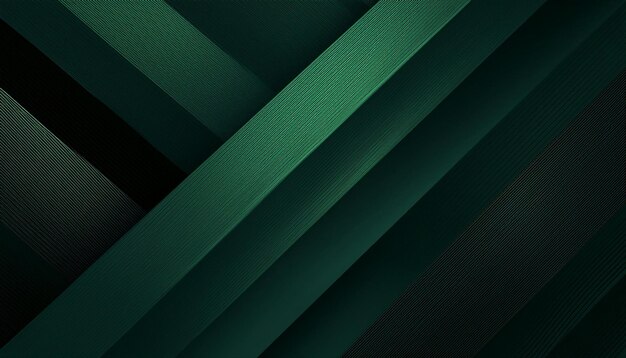 Photo dark green background with diagonal abstract stripes dynamic and elegant design for a modern look