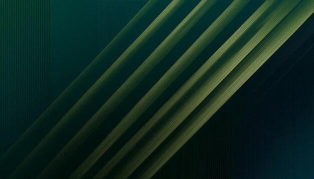 Photo dark green background with diagonal abstract stripes dynamic and elegant design for a modern look