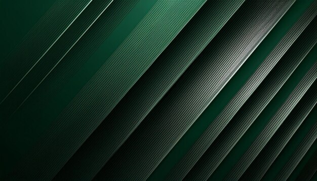 Dark Green Background with Diagonal Abstract Stripes Dynamic and Elegant Design for a Modern Look