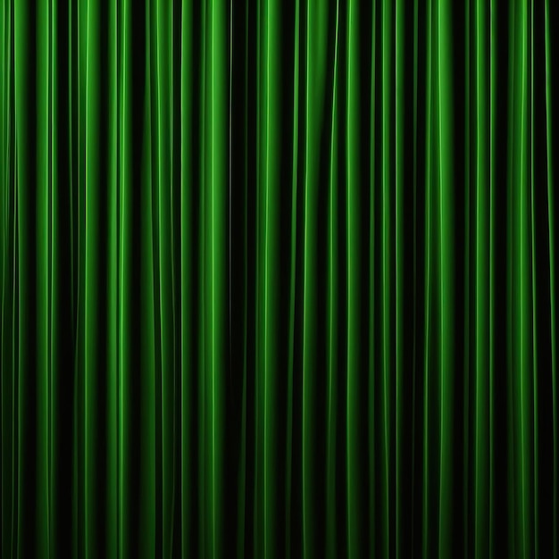 Dark Green curtains texture background wave lines background