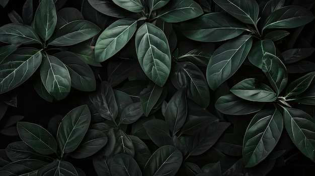 Dark Green Foliage Texture