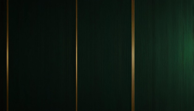 a dark green wall with a gold stripe on the left side