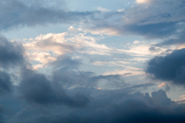 Dark and grey clouds found in the sky