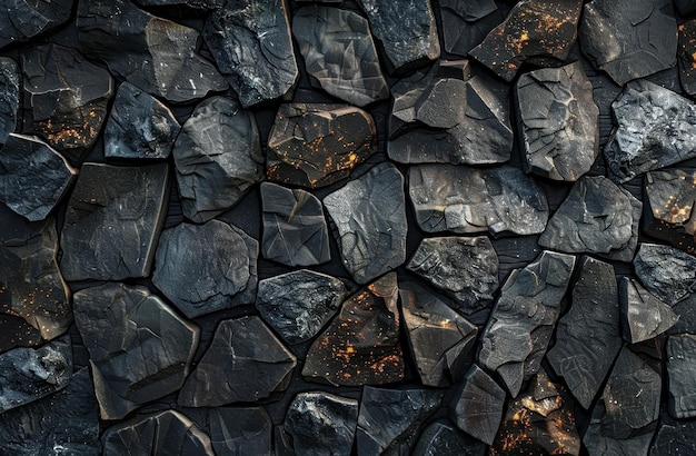 Dark grey stone wall pattern background