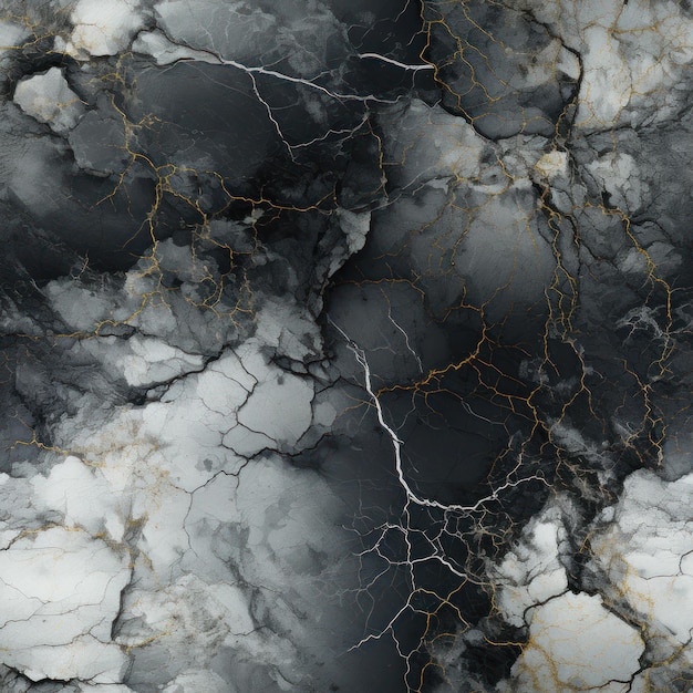 Dark and Gritty Grungy Texture with Black and White in the Style of Marble AI Generated