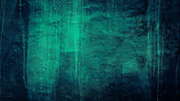 dark grungy green texture cement concrete wall abstract background