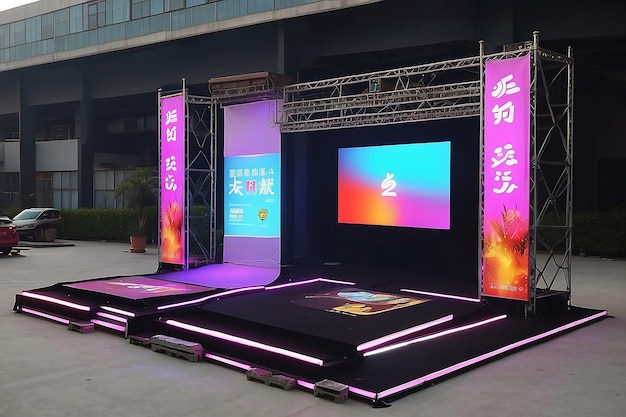 Dark Light advertising Stage display Customize