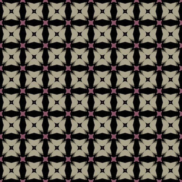 A dark and light brown background with a pattern of flowers and stars.