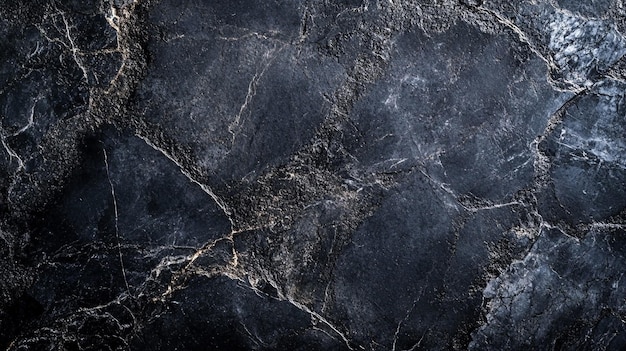 Photo dark marble texture with intricate veining on a surface