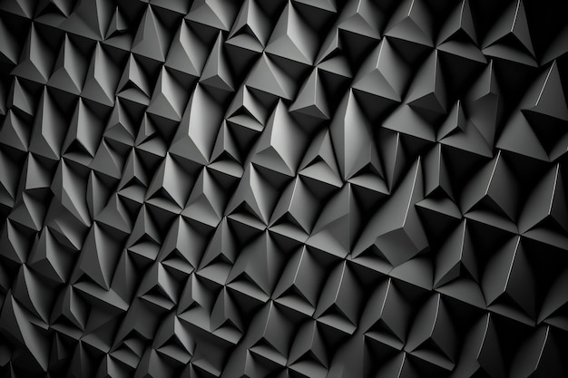 Dark modern surface with triangular pyramids abstract backgrounds