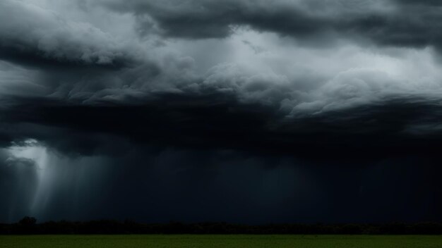 Dark moody storm clouds Ominous warning