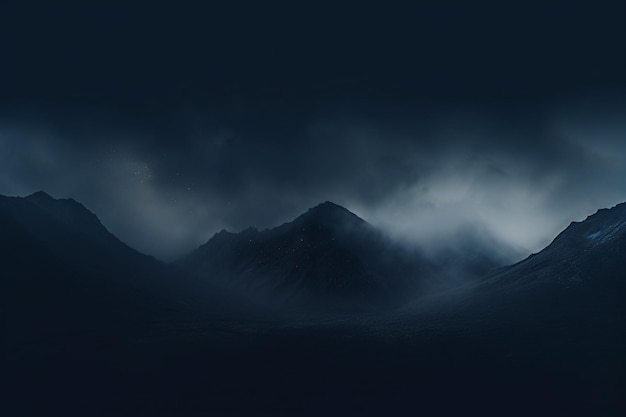 Photo dark mountains images background and copy space