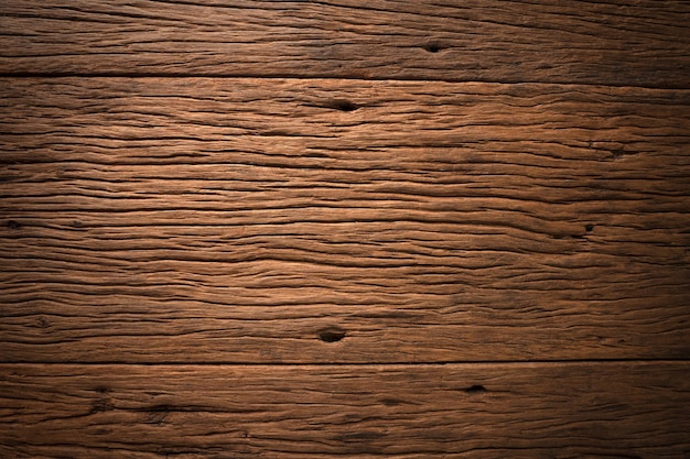 Dark old wooden table texture background top view