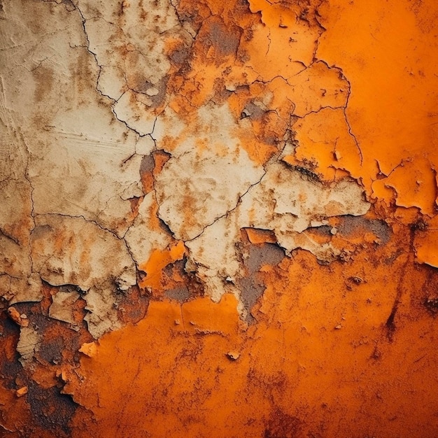 Dark orange wall texture created with generative AI