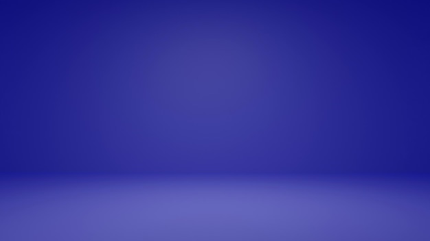 Dark periwinkle blue photography studio background for products. 3d rendering