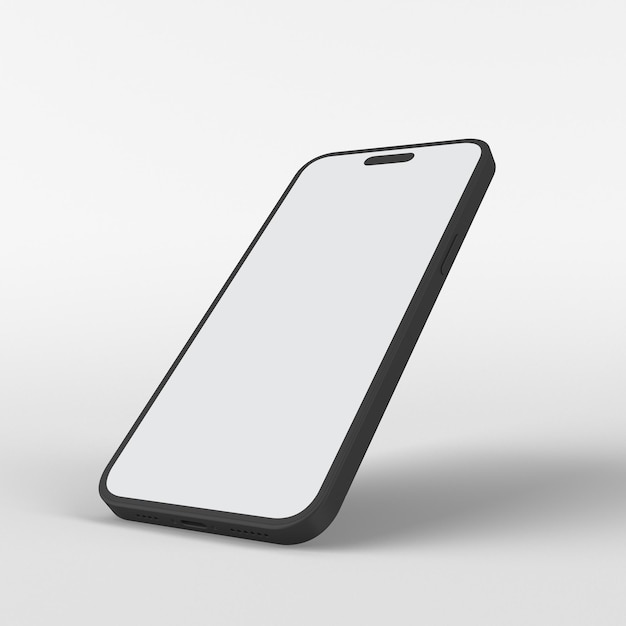 Dark Phone Pro 14 Right Side View Isolated In White Background