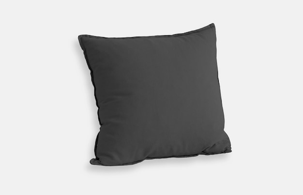 Dark pillow over white background