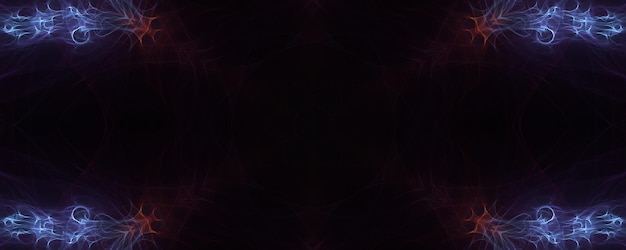 Dark purple background with a pattern of circles and the word fractal.