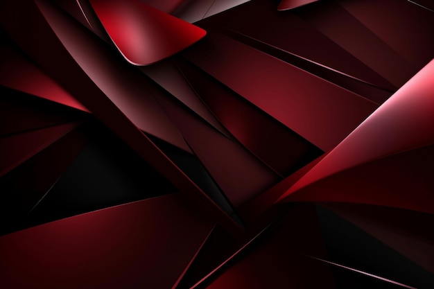 Dark red abstract modern background AI Generated