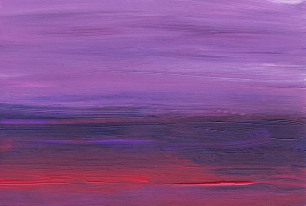 Dark red, purple and pink abstraction. Hand painted oil background.