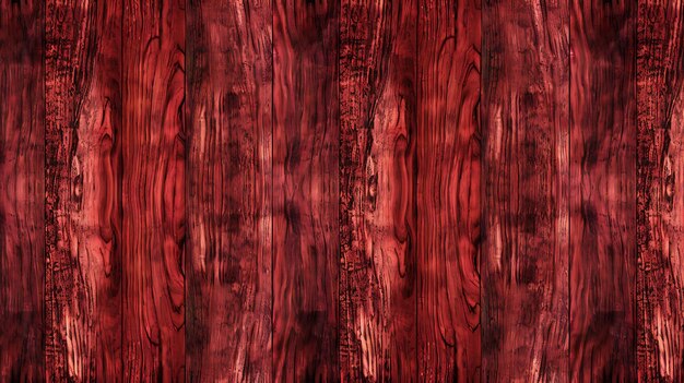 Photo dark red wood texture creates rustic background with natural pattern