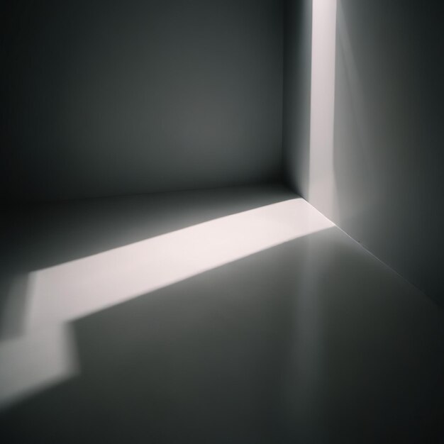 Photo a dark room with a door and a white door