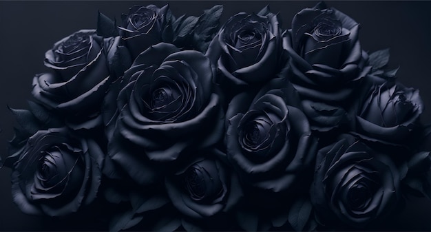 Dark roses background greeting card with a luxury roses