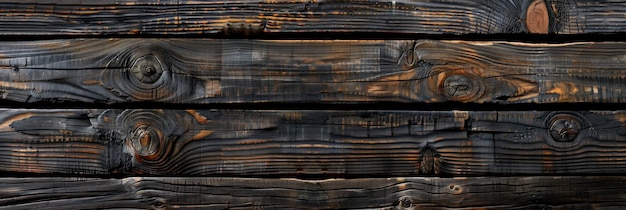 Dark Rustic Wooden Planks