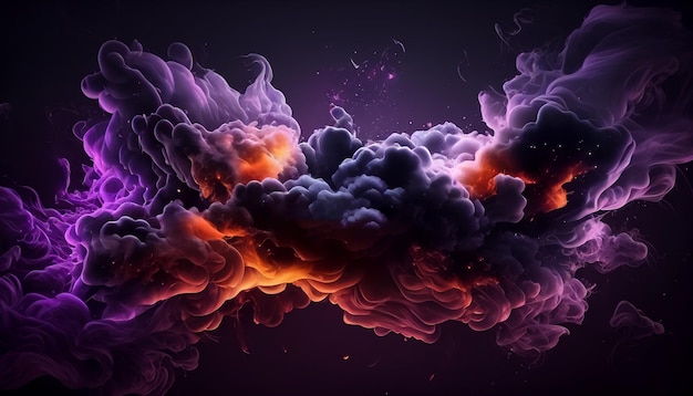 Dark smoke abstract space wallpaper background