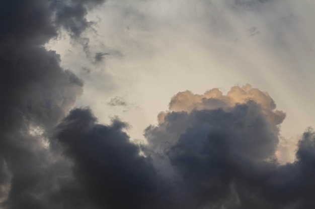 Dark storm clouds before rain