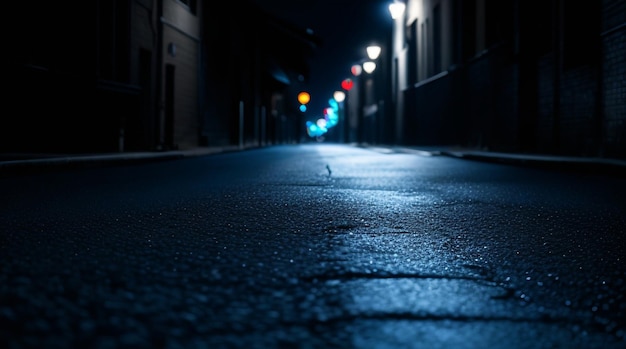 Dark Street Asphalt Abstract Dark Blue Background