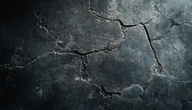 Photo dark textured concrete background with subtle cracks