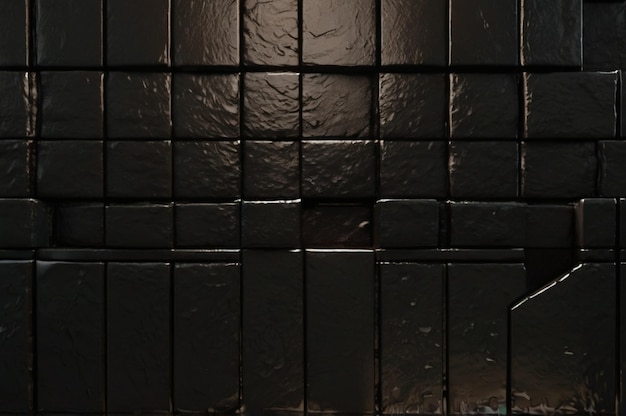 Photo a dark wall with a dark background and a white tile with a small square design