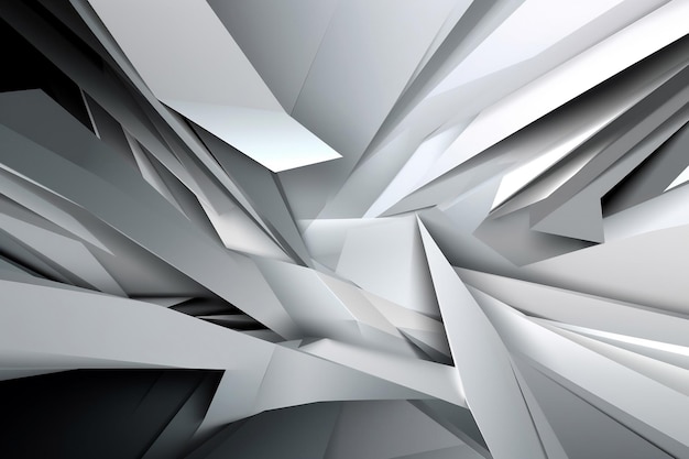 Dark white abstract modern background AI Generated