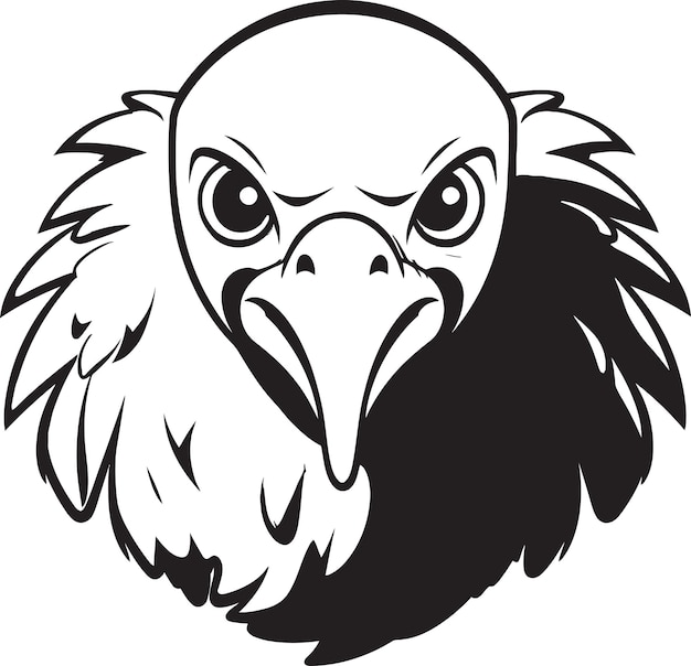 Dark Winged Sentinel Logo Monochrome Vultures Roost