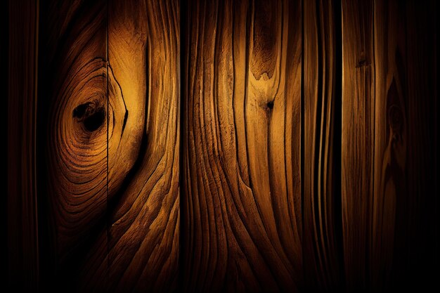 A dark wood wall with a dark background and a wooden texture.