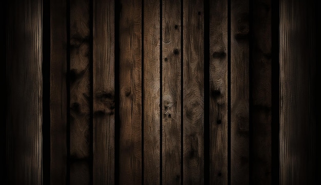 A dark wood wall