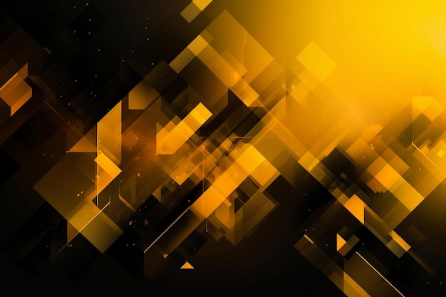 Dark yellow abstract modern background AI Generated