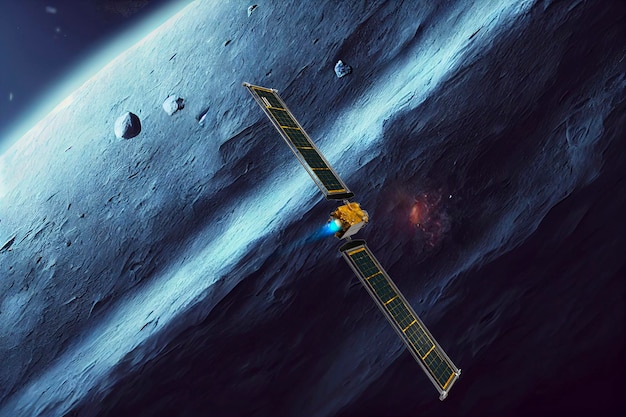 DART Asteroid Deflection Test Mission This image elements furnished by NASA 3d rendering