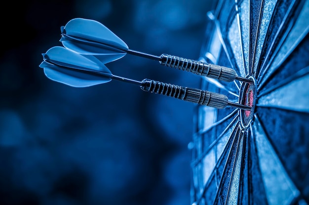 Photo a dartboard with the word darts on it