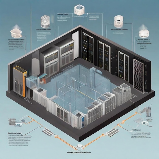 Photo data center infrastructure diagram